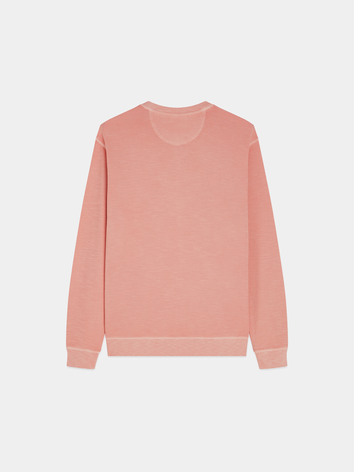 Dark blue garment-dyed sweatshirt from SCOTCH & SODA, cozy cotton sweats with a relaxed fit and subtle branding details.