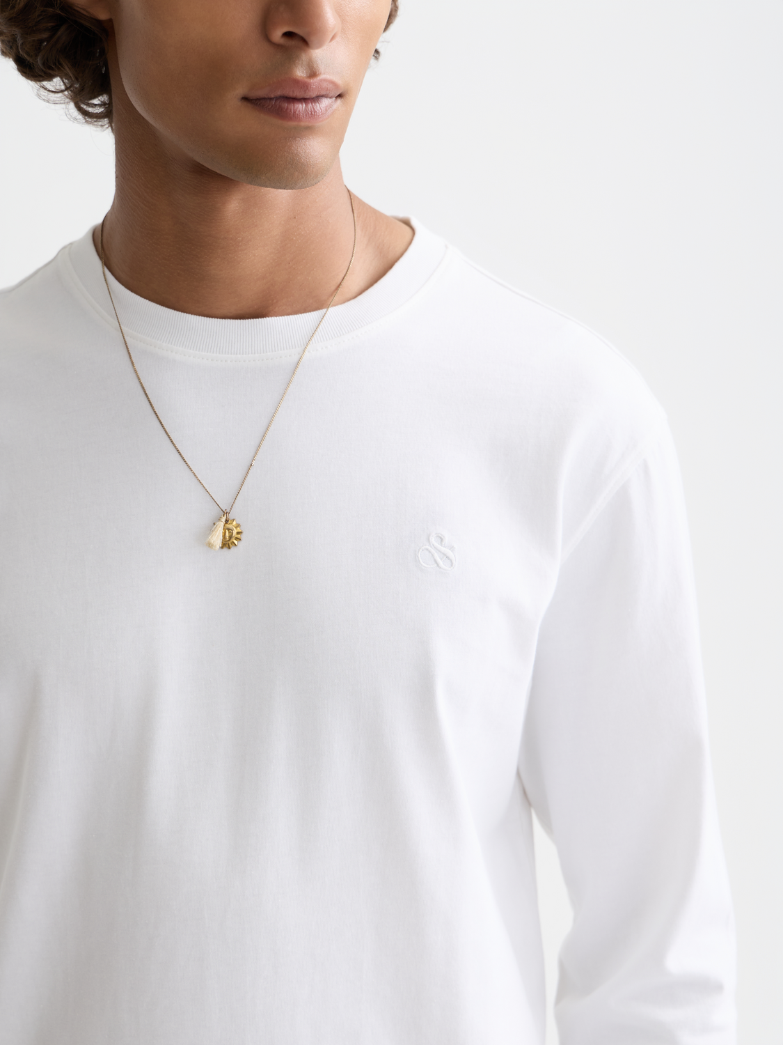 SCOTCH & SODA logo long-sleeved T-shirt, black casual top with printed logo, ideal for everyday wear.