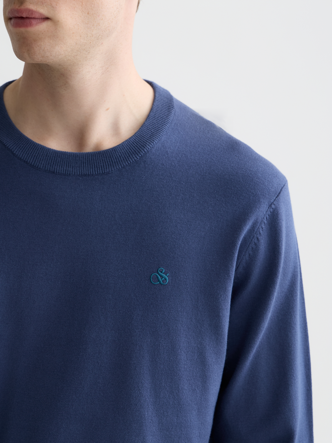 Viscose knit pullover by Scotch & Soda featuring a cozy, stylish design in a neutral color.