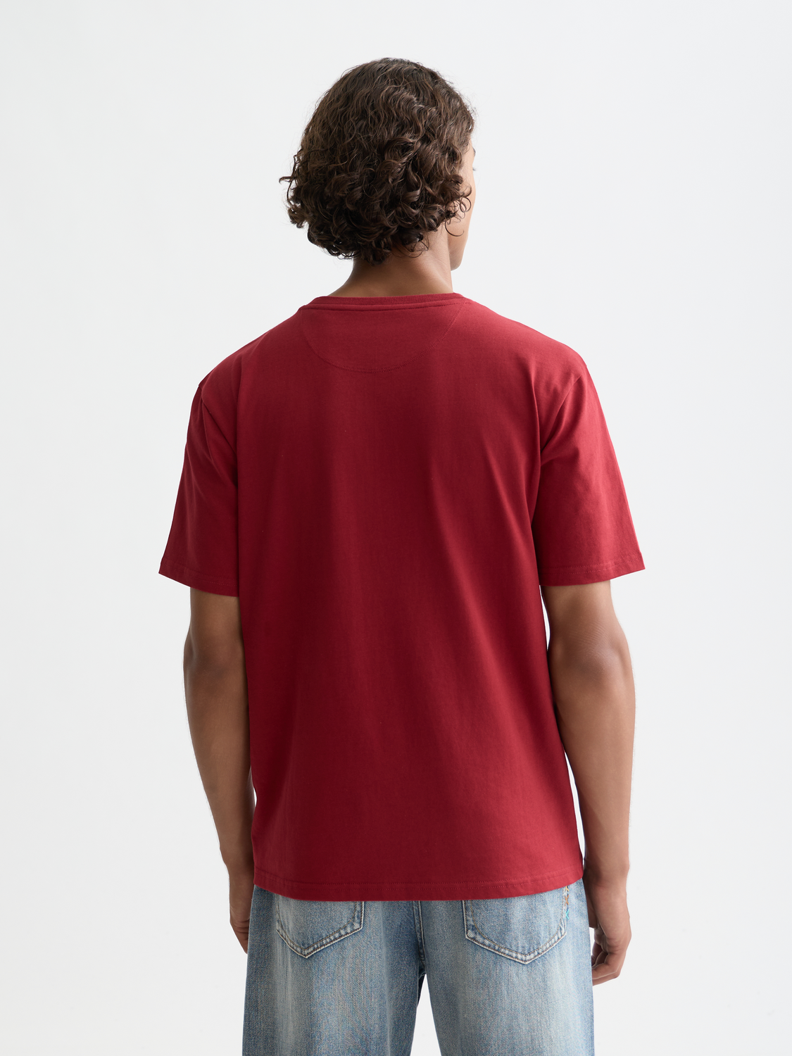 Black short-sleeve logo t-shirt from Scotch & Soda with a bold front graphic design.