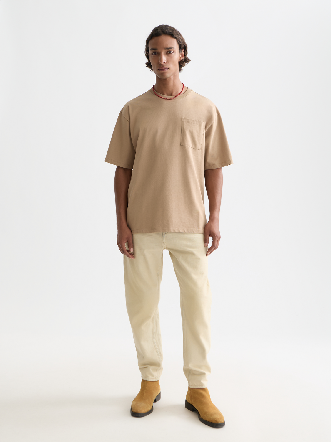 Scotch & Soda men's short-sleeve chest pocket t-shirt in a casual fit, featuring a front chest pocket and soft fabric.