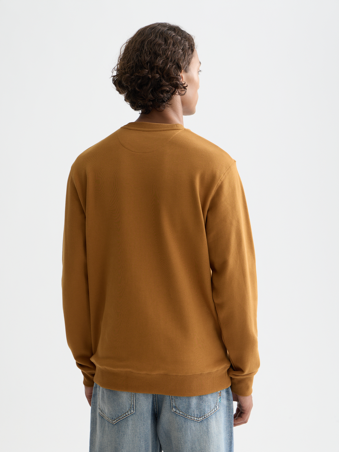 SCOTCH & SODA logo sweatshirt showing the back view with a large printed logo on the rear, casual and cozy sweatwear.
