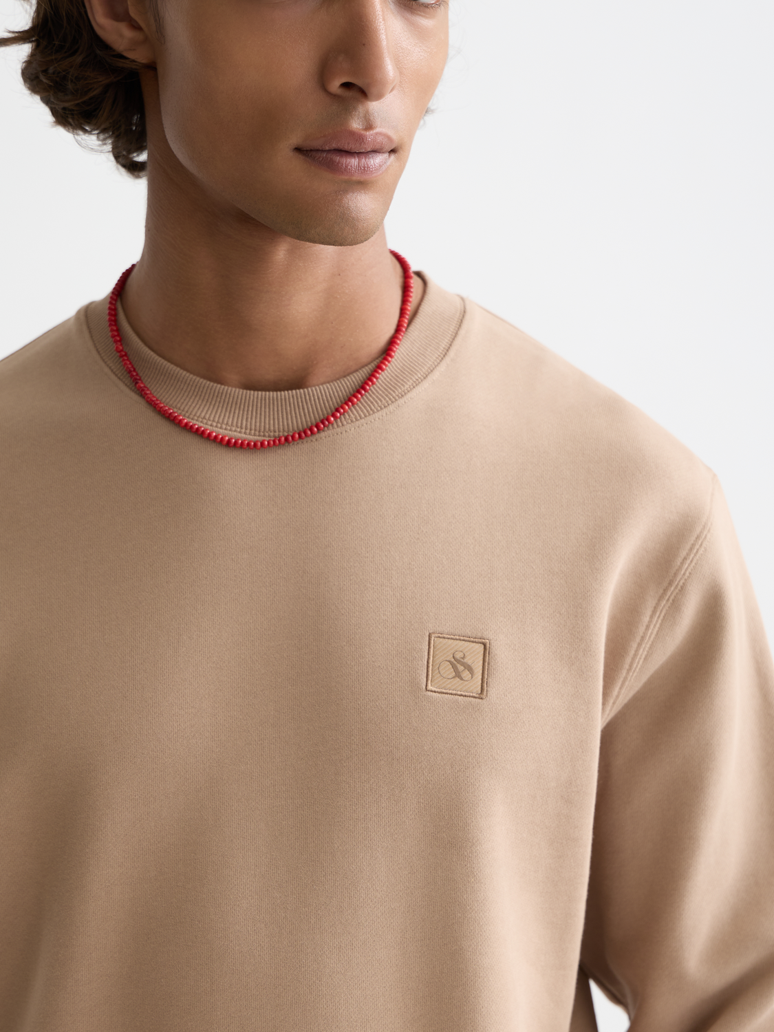 Scotch & Soda logo sweatshirt featuring a casual fit, soft fabric, and a bold logo design on the front.