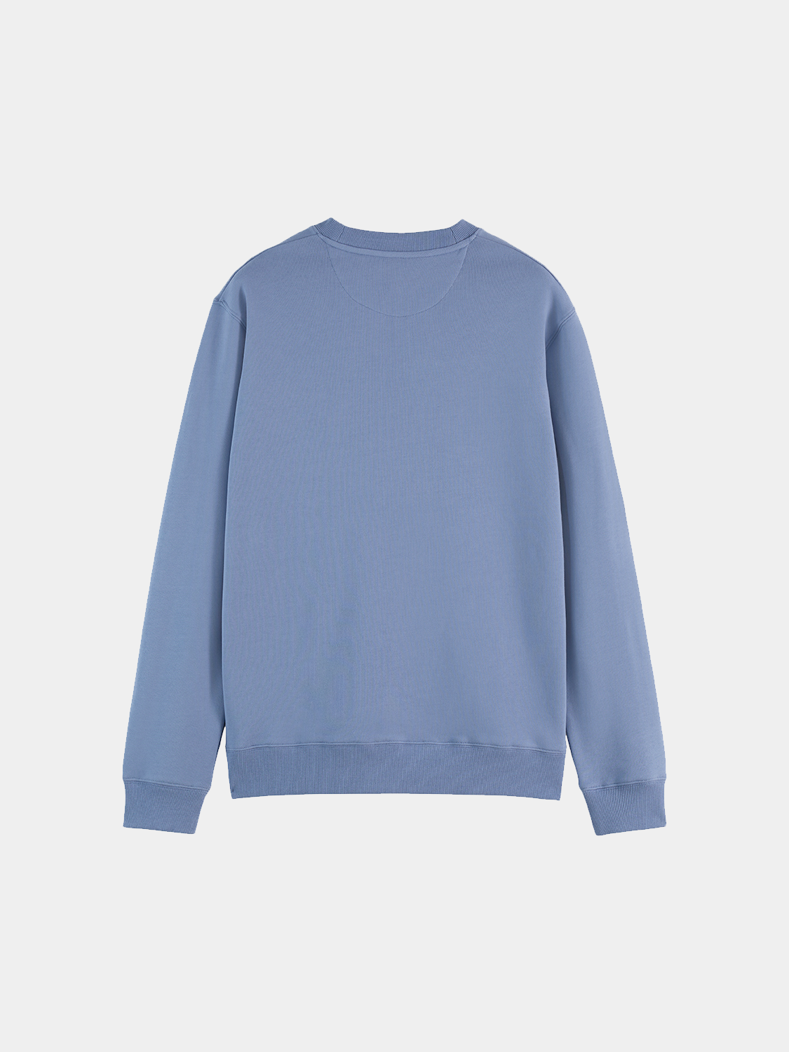 Black Scotch & SODA logo sweatshirt with a relaxed fit, featuring a bold front logo design and soft cotton fabric.