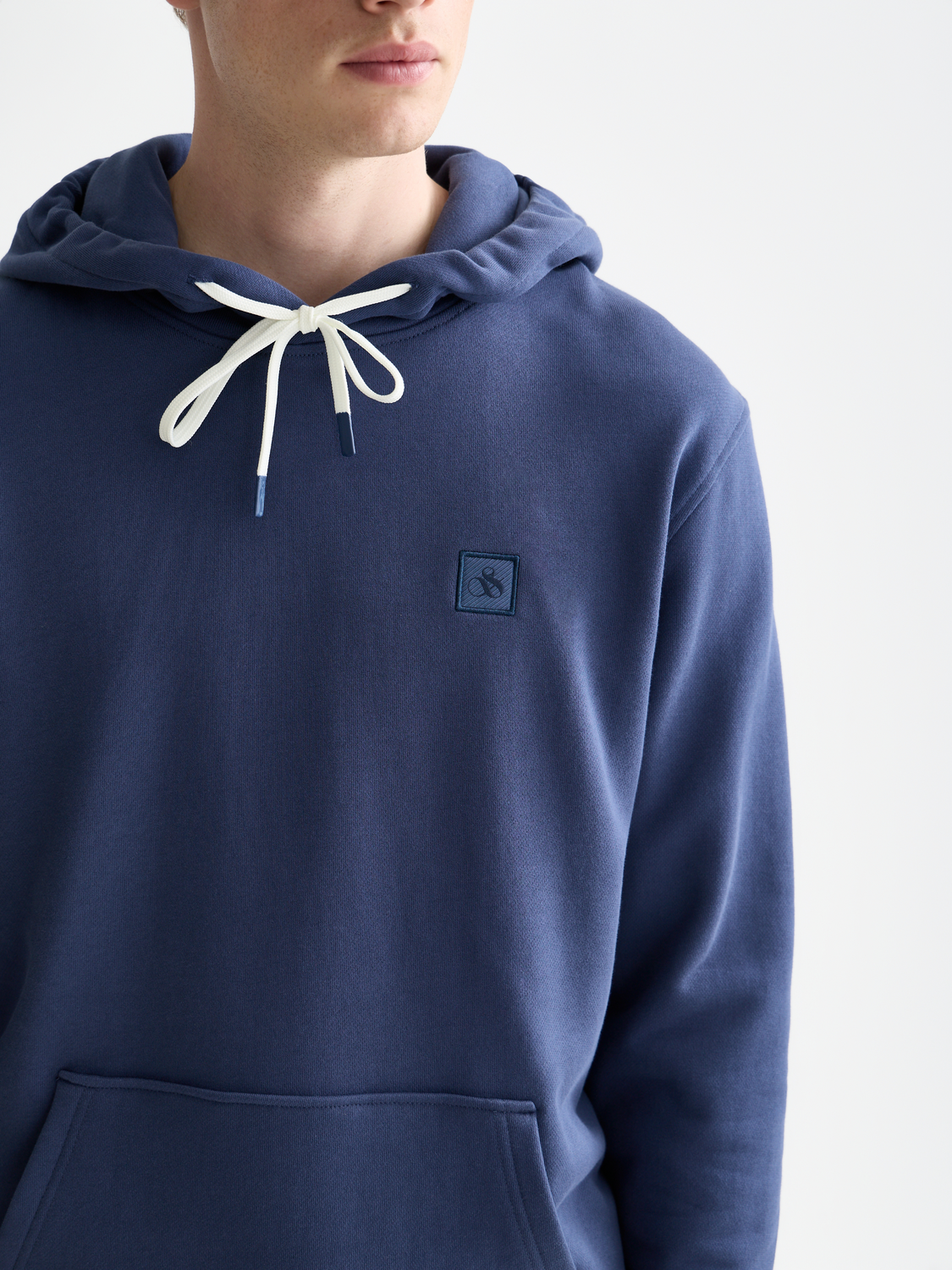 Scotch & Soda logo hoodie, casual sweatshirt with front logo design, soft fabric, and comfortable fit.