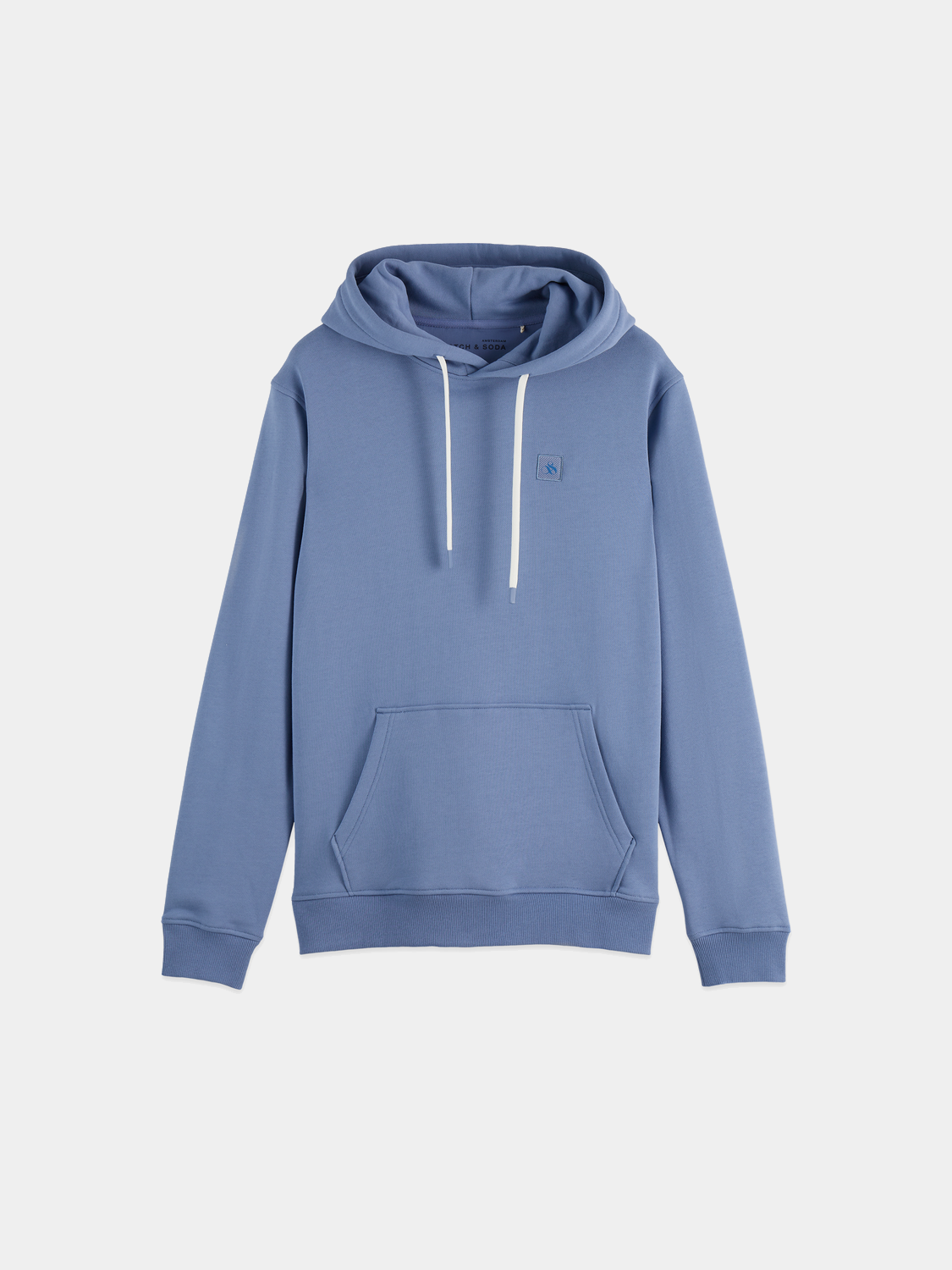 SCOTCH & SODA logo hoodie, casual sweatshirt with front logo design, soft fabric, and comfortable fit.