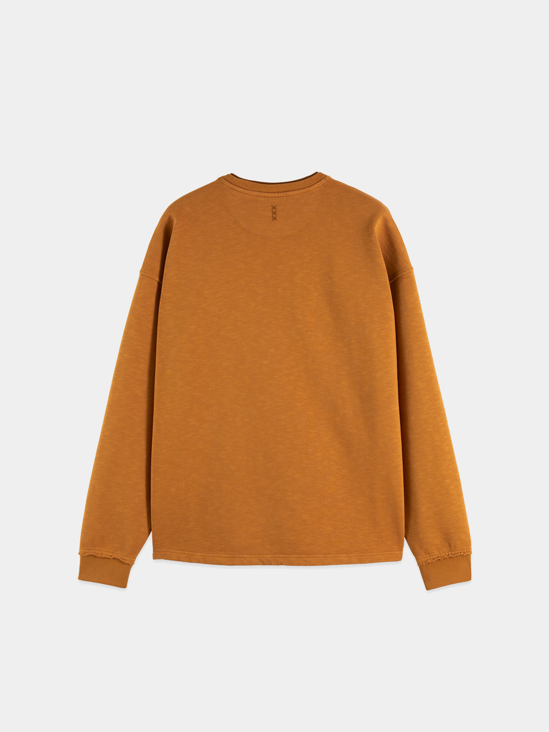 Black Scotch & Soda 3 crosses sweatshirt featuring a relaxed fit and casual style, with graphic crosses on the front.