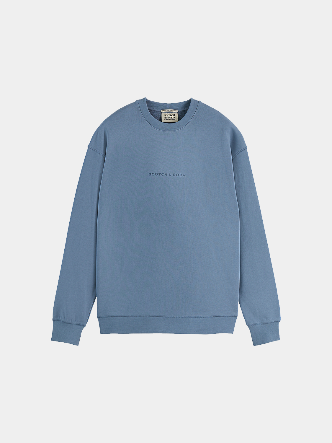 Scotch & Soda logo sweatshirt, casual sweatshirt with front logo print, soft fabric, in a relaxed fit.