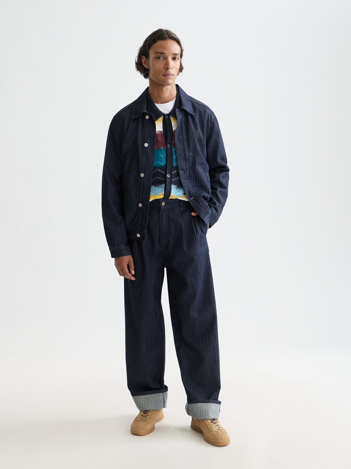 Loose-fit denim jeans by Scotch & Soda, shown in a natural pose with front view, highlighting the casual style and fabric details.
