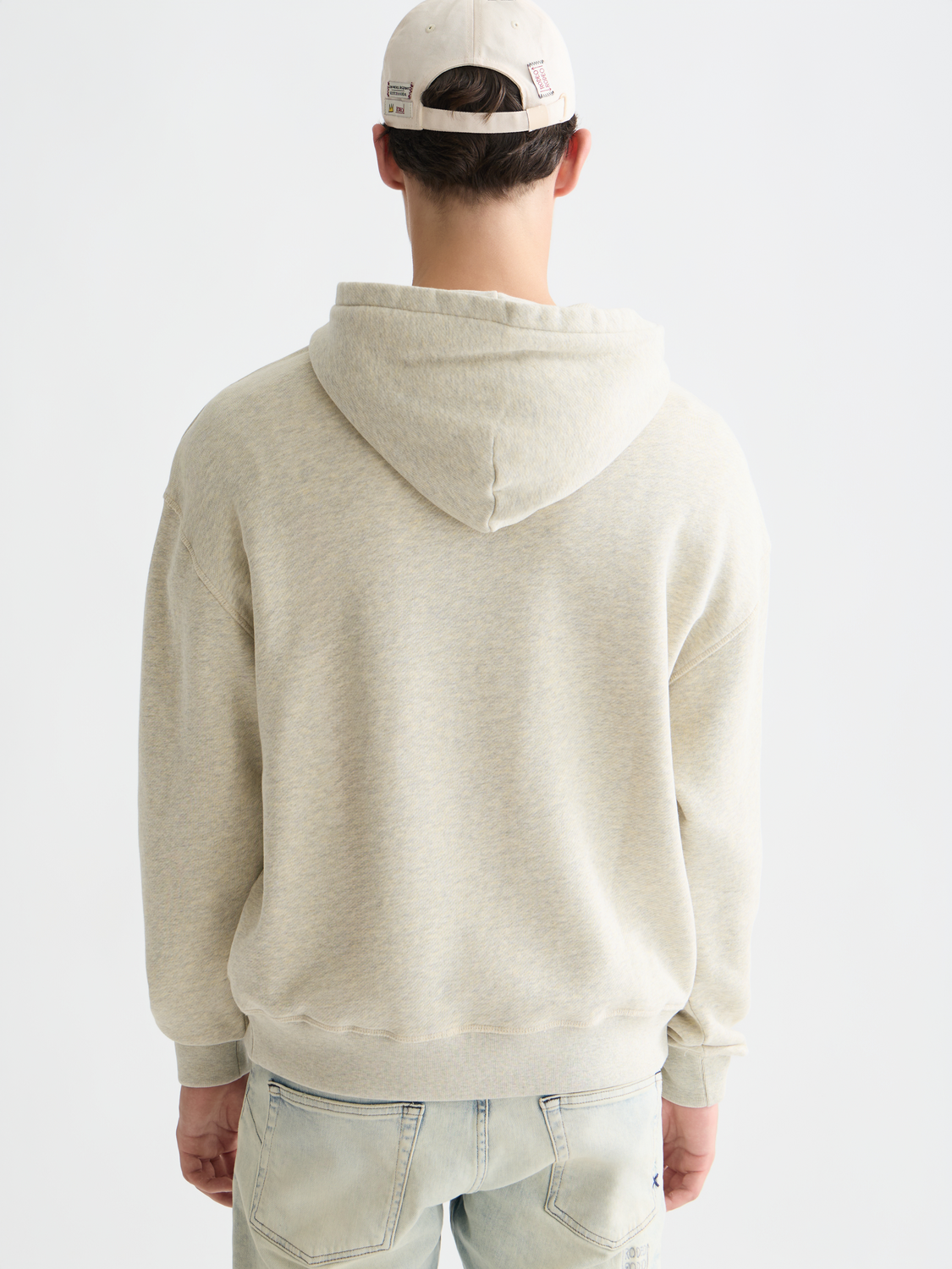 Scotch & SODA washed artwork hoodie featuring a Basquiat-inspired design, soft cotton sweats with artistic print on the back.