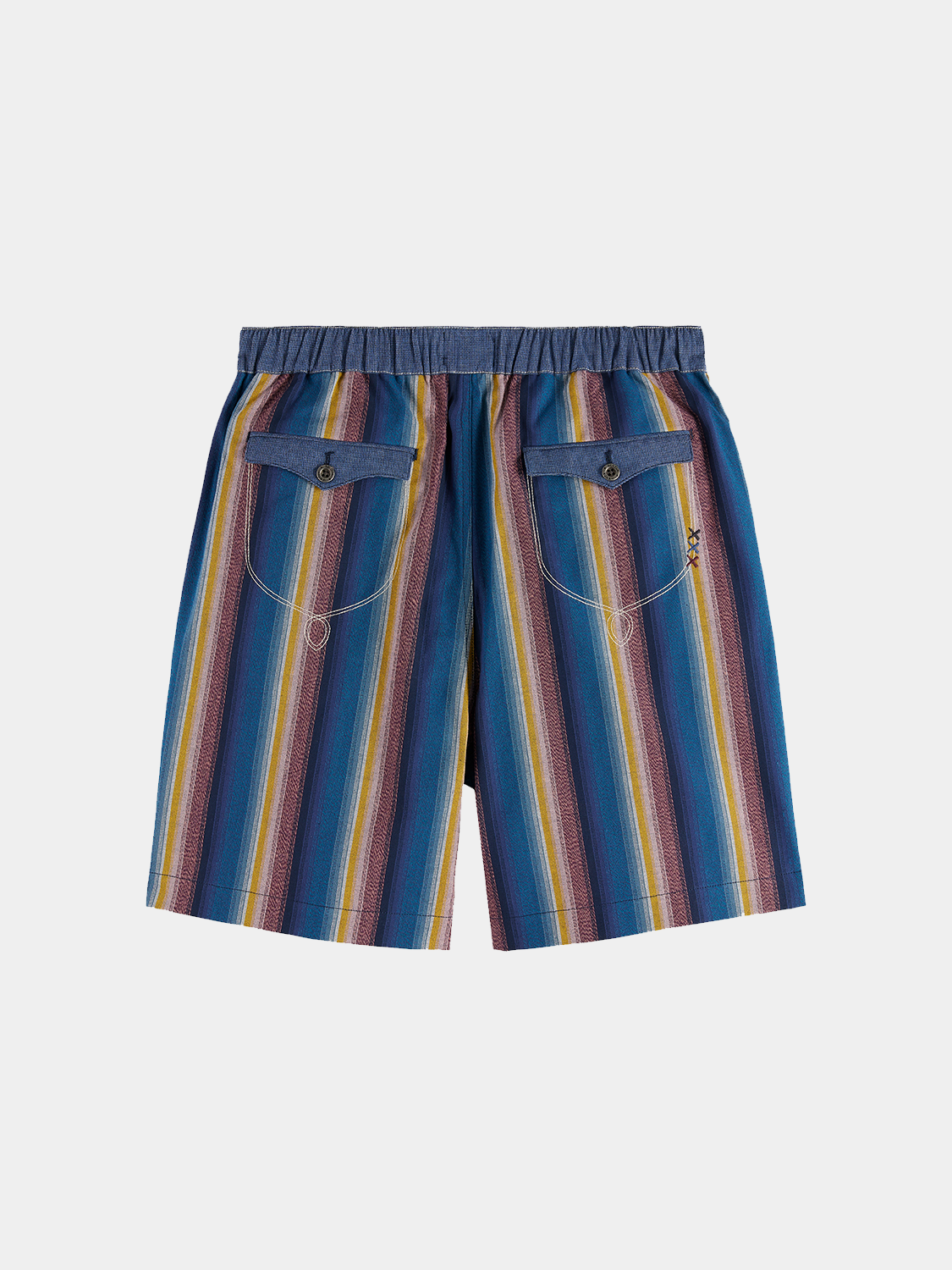 Striped shorts in navy and white from Scotch & Soda, casual summer shorts with a comfortable fit.