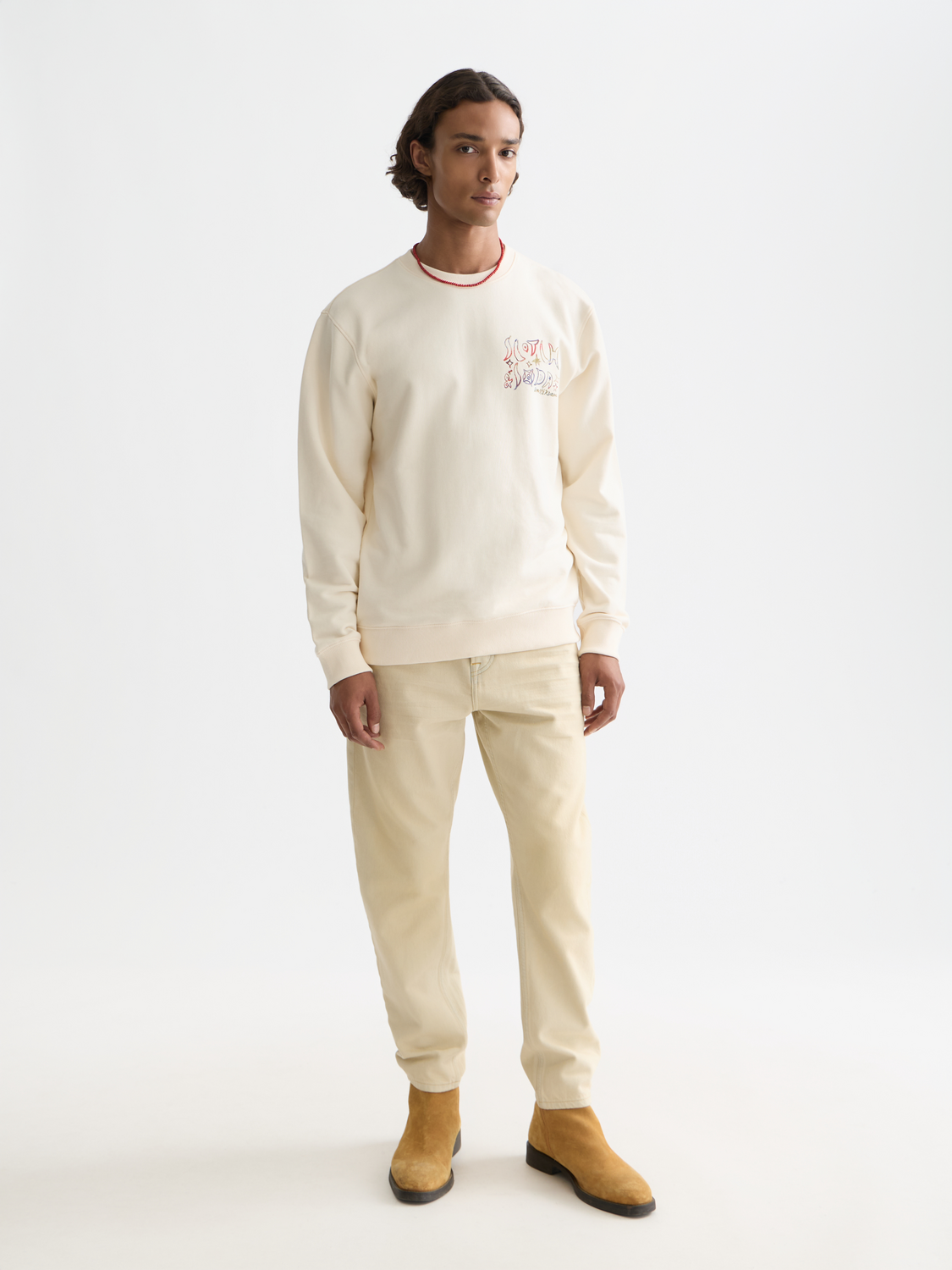 SCOTCH & SODA artwork sweatshirt featuring a colorful graphic design on a casual sweatshirt.