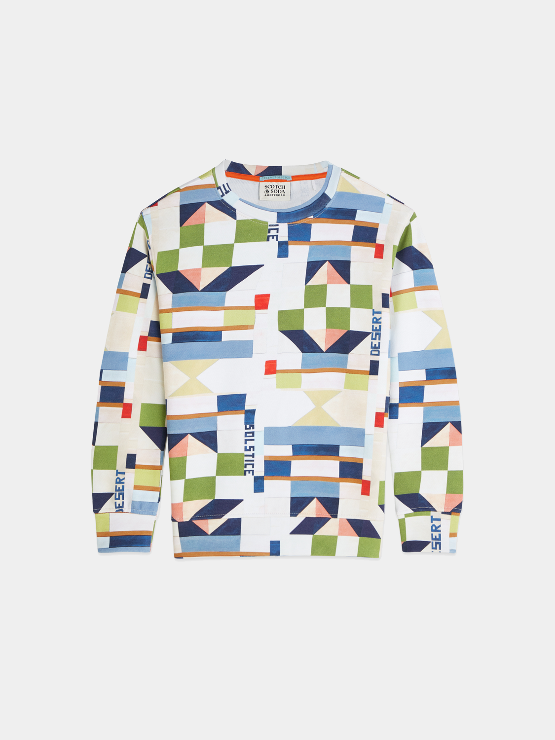 Kids printed sweatshirt from Scotch & Soda, featuring colorful graphic design and comfortable fabric, perfect for casual wear.