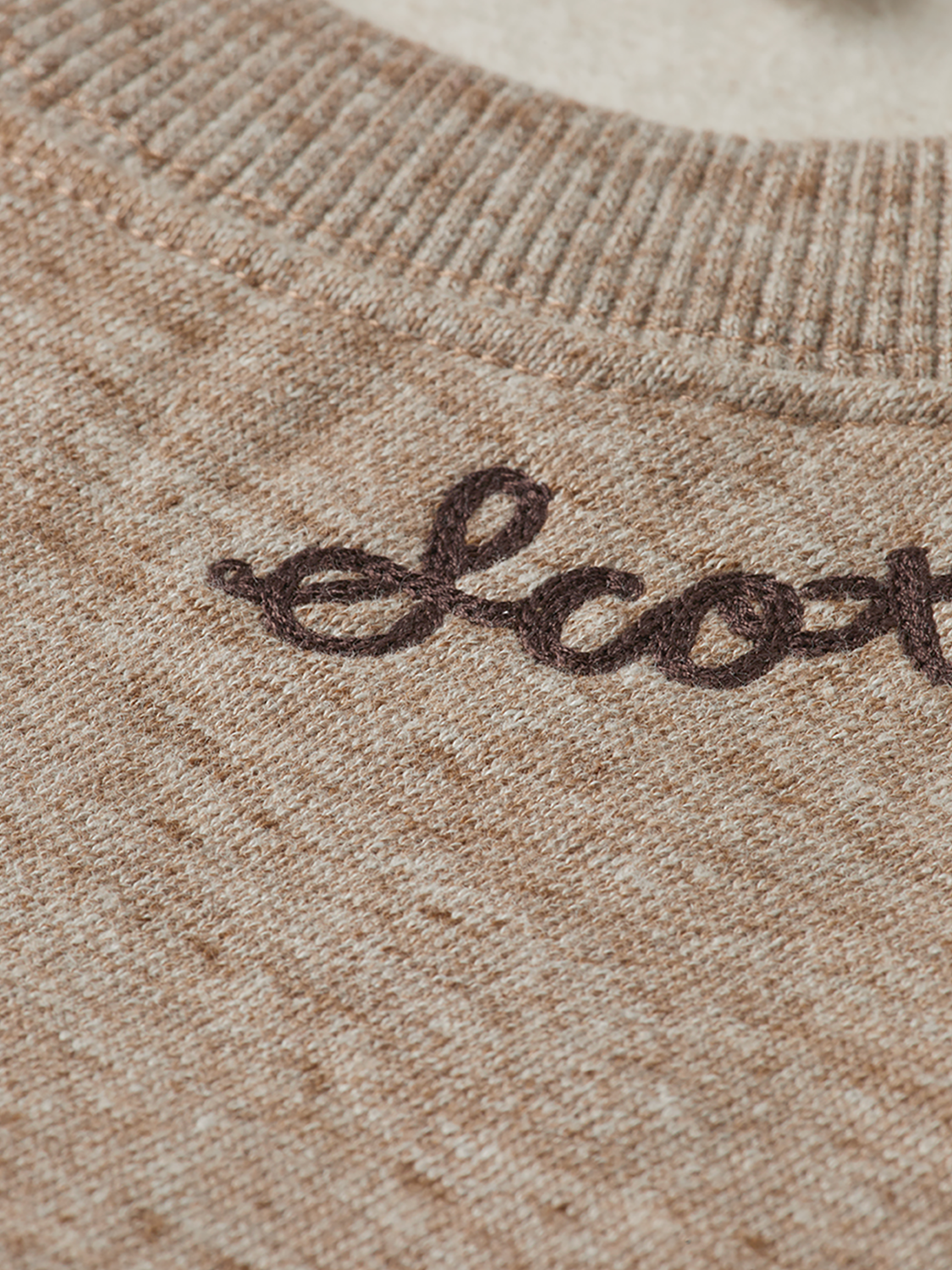 Space yarn sweatshirt by Scotch & Soda, showing a cozy, textured grey sweatshirt with a relaxed fit and subtle branding details.