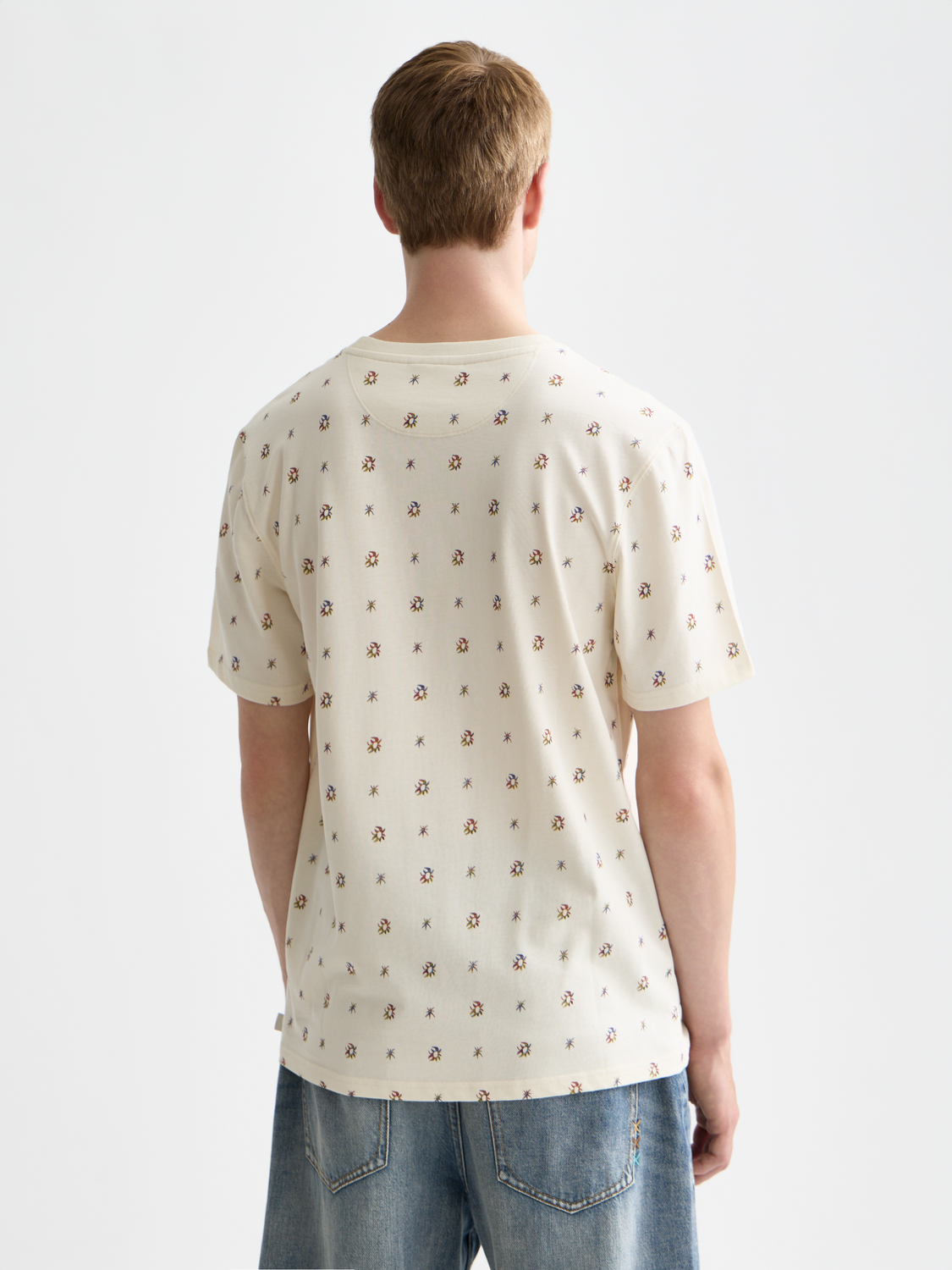 Printed SCOTCH & SODA short sleeve T-shirt featuring a colorful graphic design on the front.