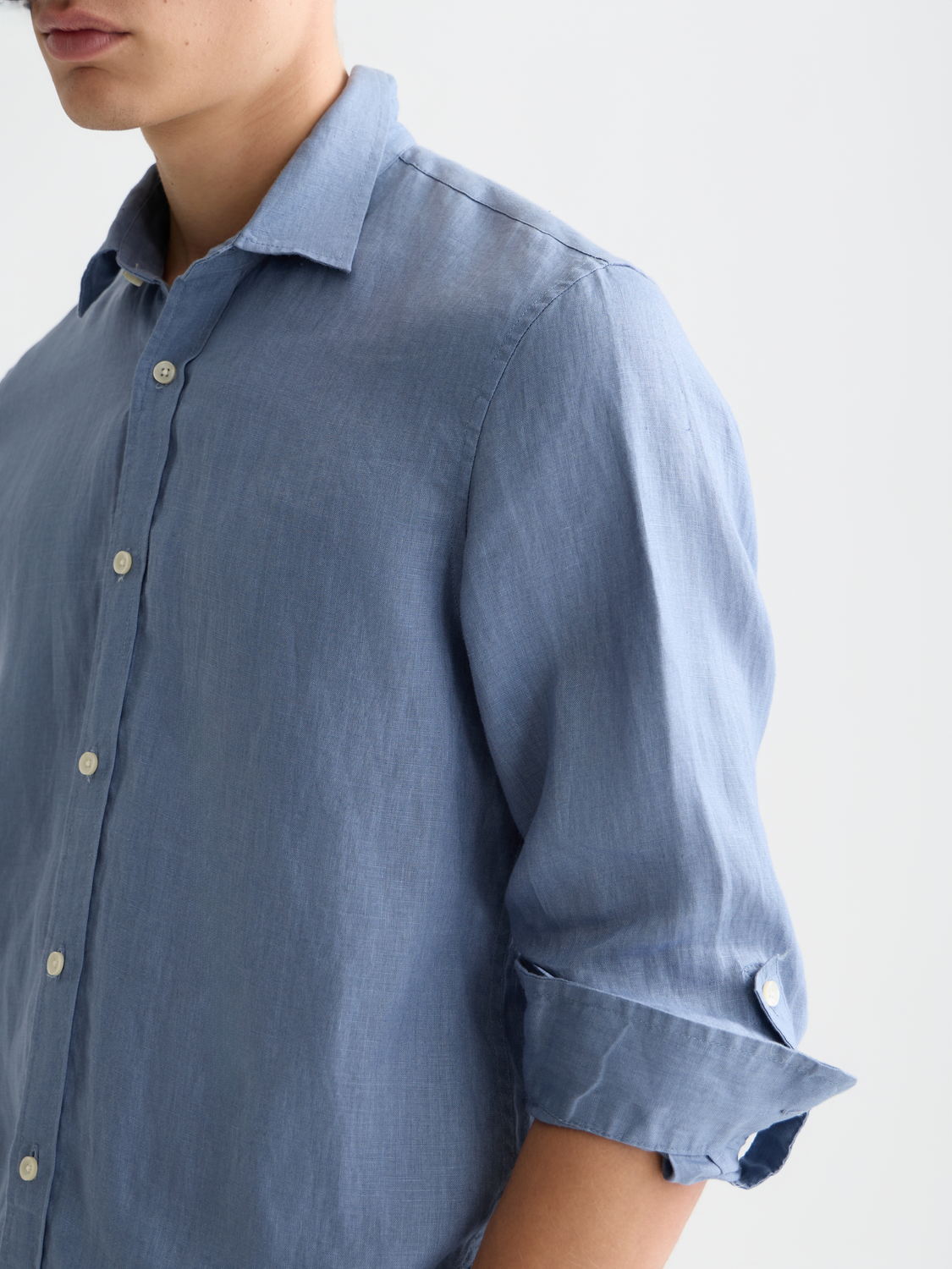 Long sleeve linen shirt by Scotch & Soda, featuring a lightweight, breathable fabric and a relaxed fit.