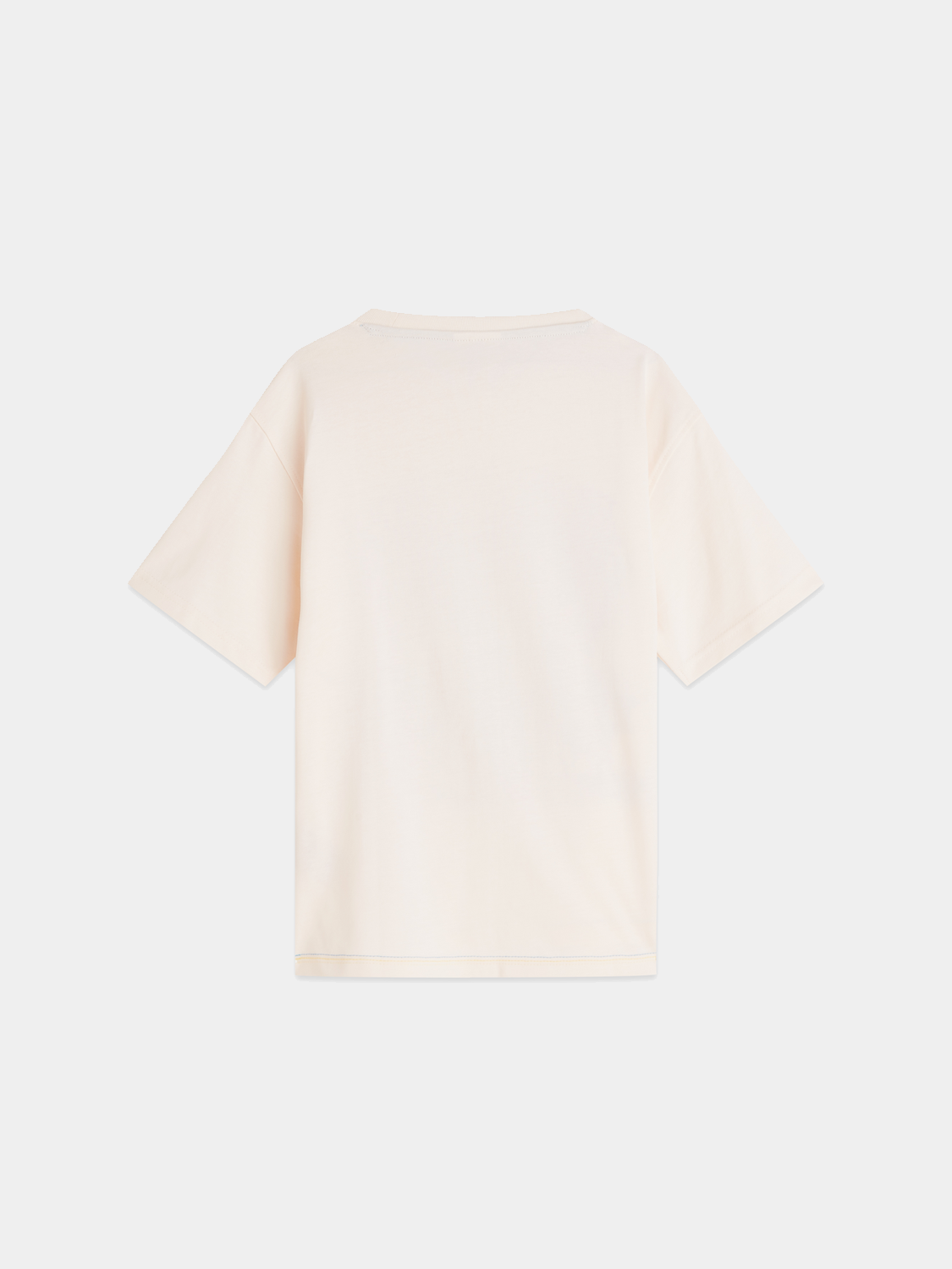 Kids' artwork T-shirt by Scotch & Soda featuring short sleeves and colorful graphic design on a black background.