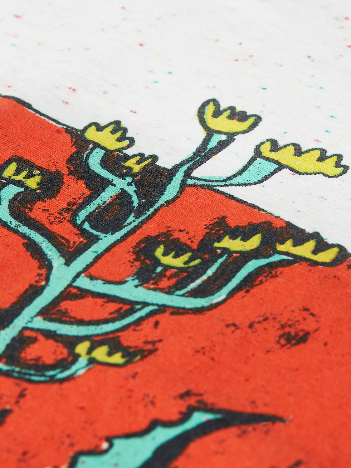 Kids' short-sleeve artwork T-shirt by Scotch & Soda featuring colorful graphic design on soft cotton fabric.