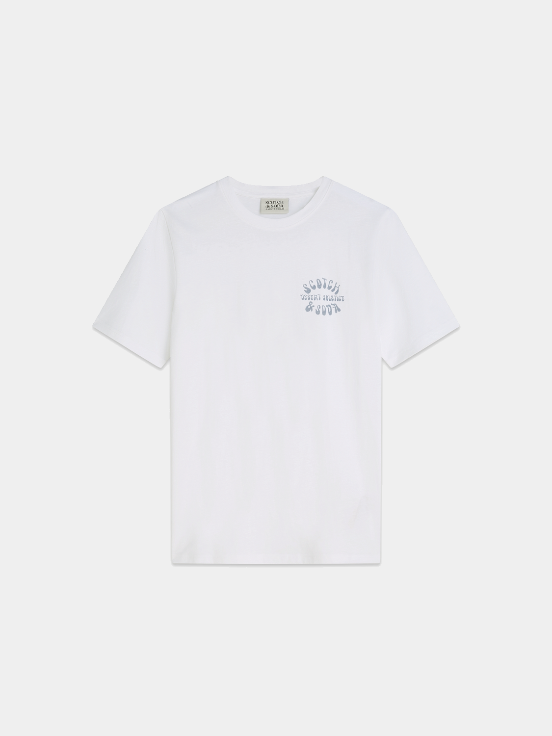 Short sleeve Scotch & Soda artwork t-shirt featuring colorful graphic design on soft fabric.