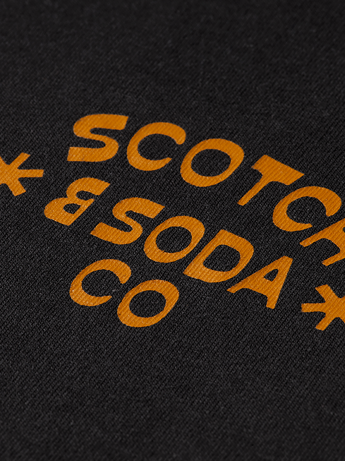 Short sleeve logo t-shirt from Scotch & Soda featuring a bold front logo design on soft cotton fabric.