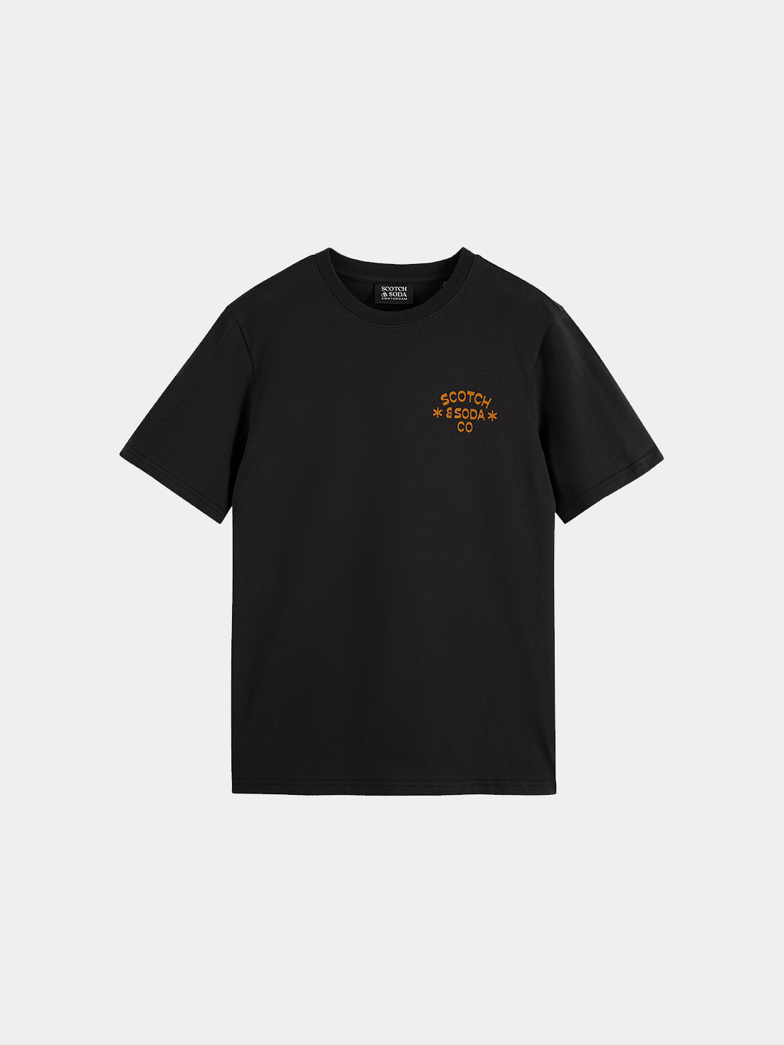 Short sleeve logo t-shirt by Scotch & Soda featuring a stylish graphic design on the front.