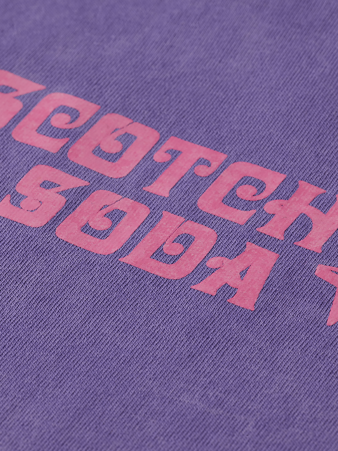 Light gray short-sleeve T-shirt by Scotch & Soda with a logo graphic on the front, casual and stylish unisex tee.