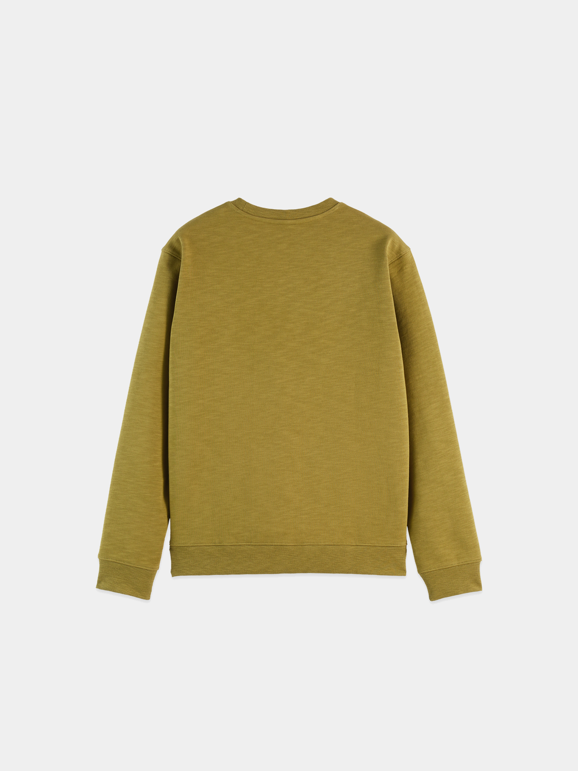 Black Scotch & Soda logo sweatshirt with a front chest logo and ribbed cuffs, casual and comfortable sweatshirt for everyday wear.