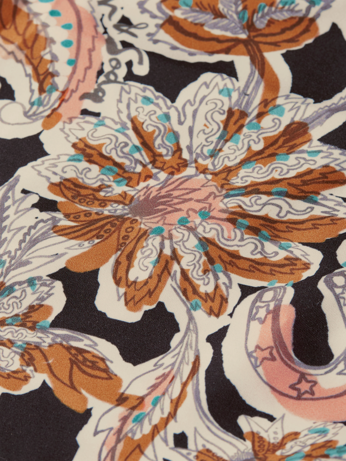 Printed Scotch & Soda swimshorts with colorful floral pattern, lightweight swimwear shorts for men.