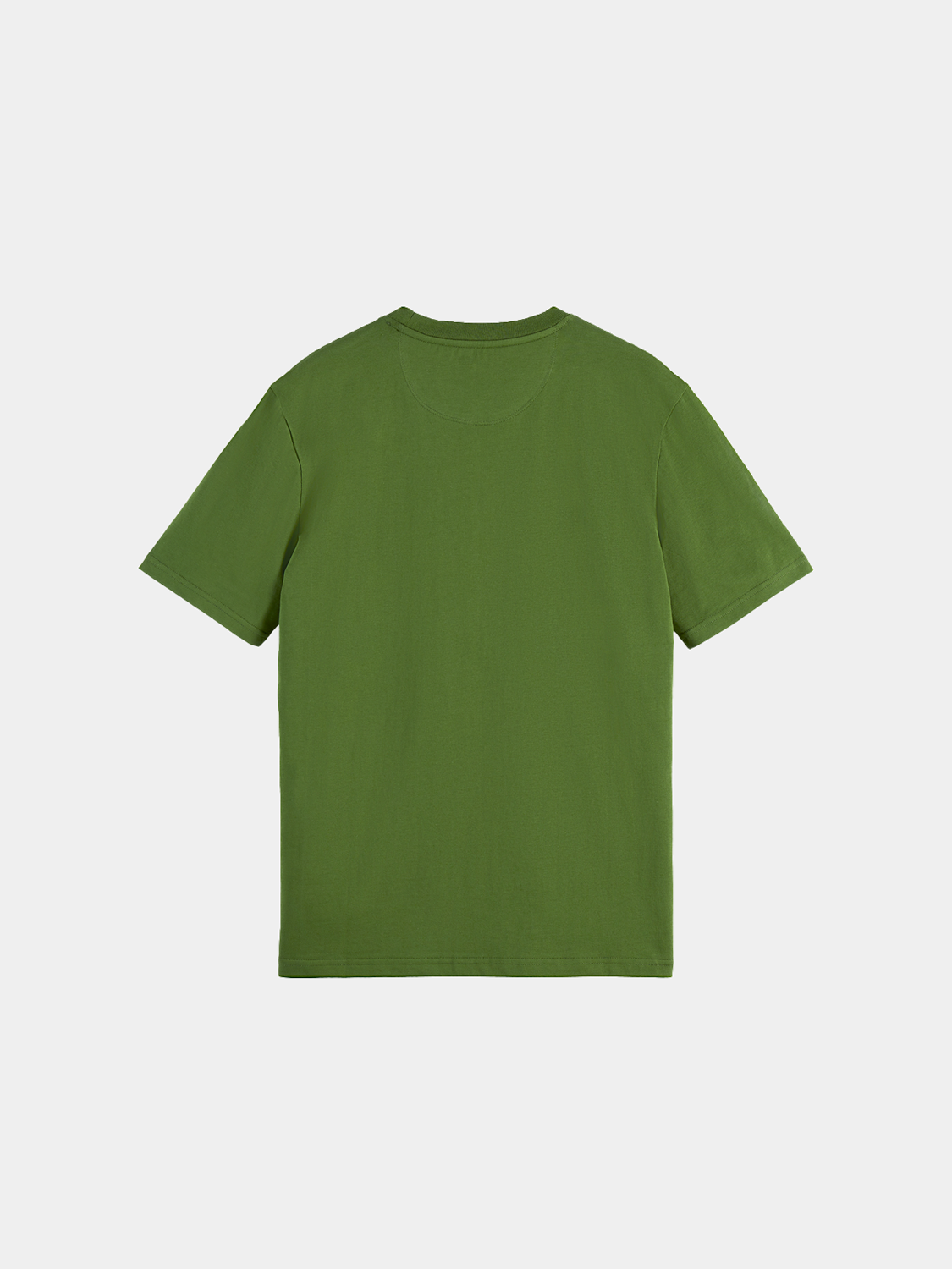Black short sleeve logo T-shirt by Scotch & Soda featuring a prominent brand logo on the front.