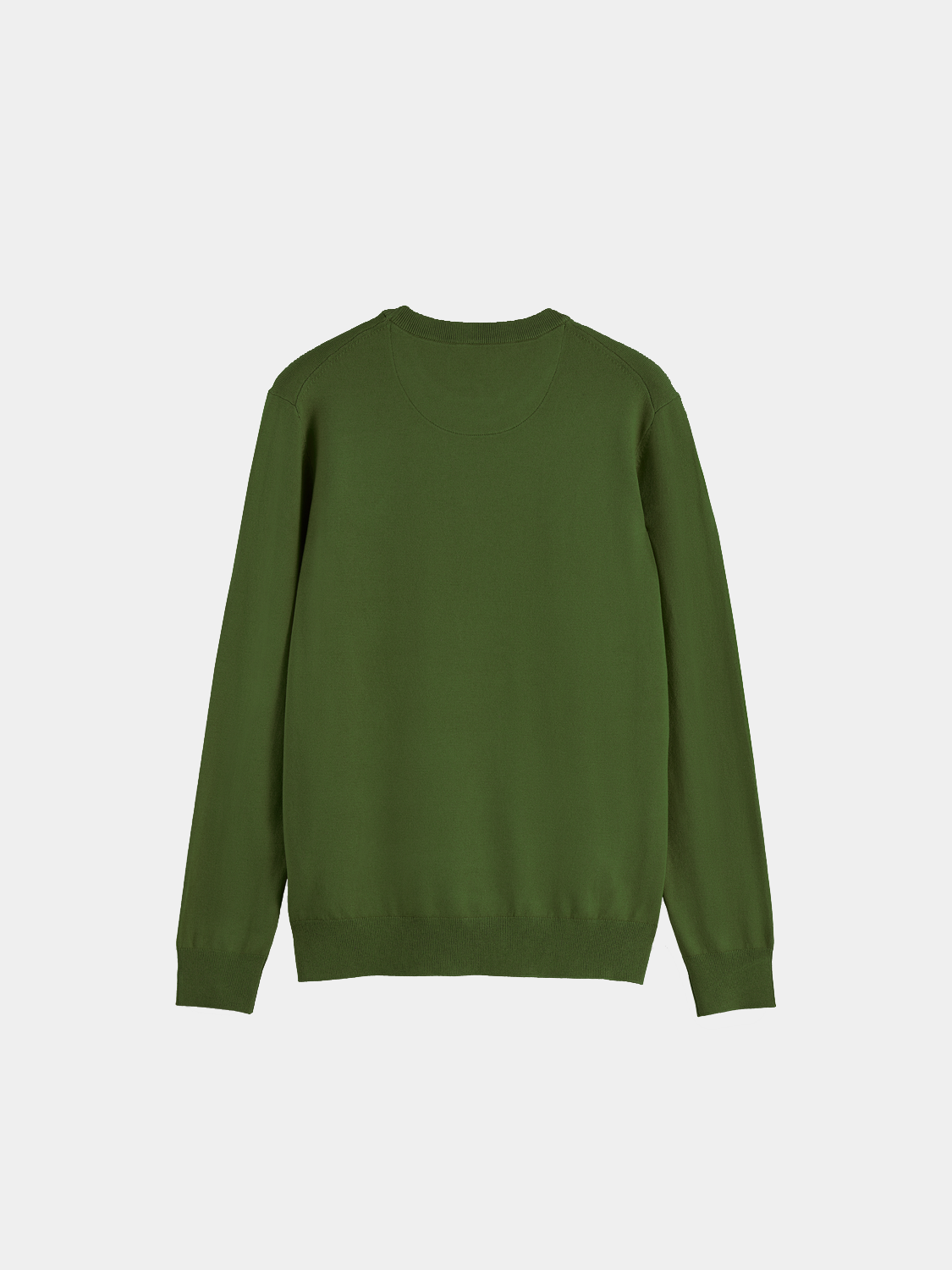 Black viscose knit pullover by SCOTCH & SODA, showcasing a soft, relaxed fit with ribbed cuffs and neckline.