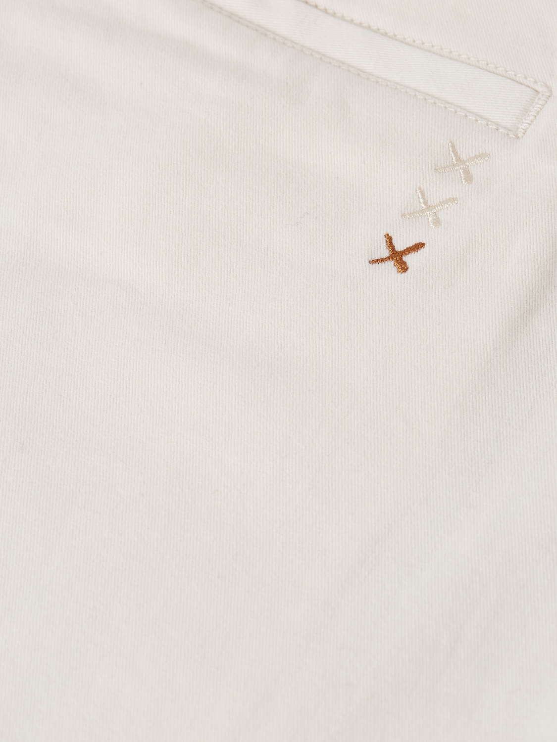 Scotch & Soda Stuart chino shorts in beige, showing front view with belt loops, pockets, and tailored fit.