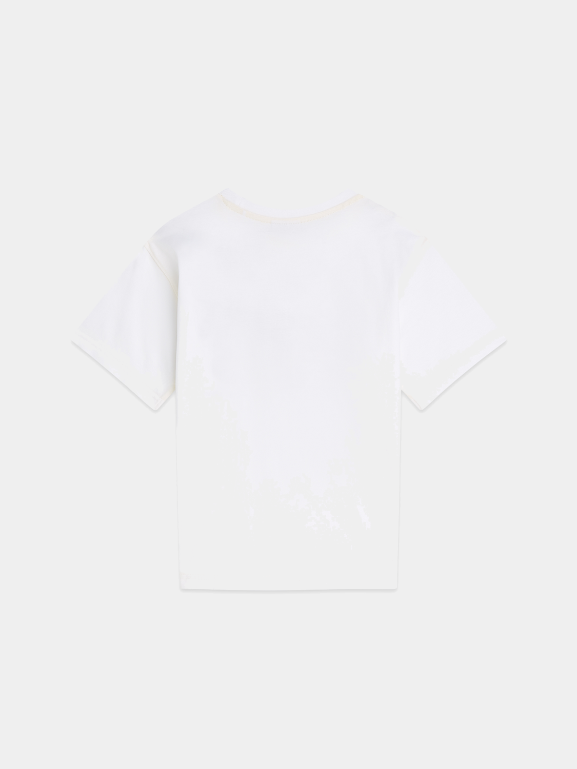 Kids' short sleeve artwork t-shirt by Scotch & Soda featuring colorful graphic design on front.