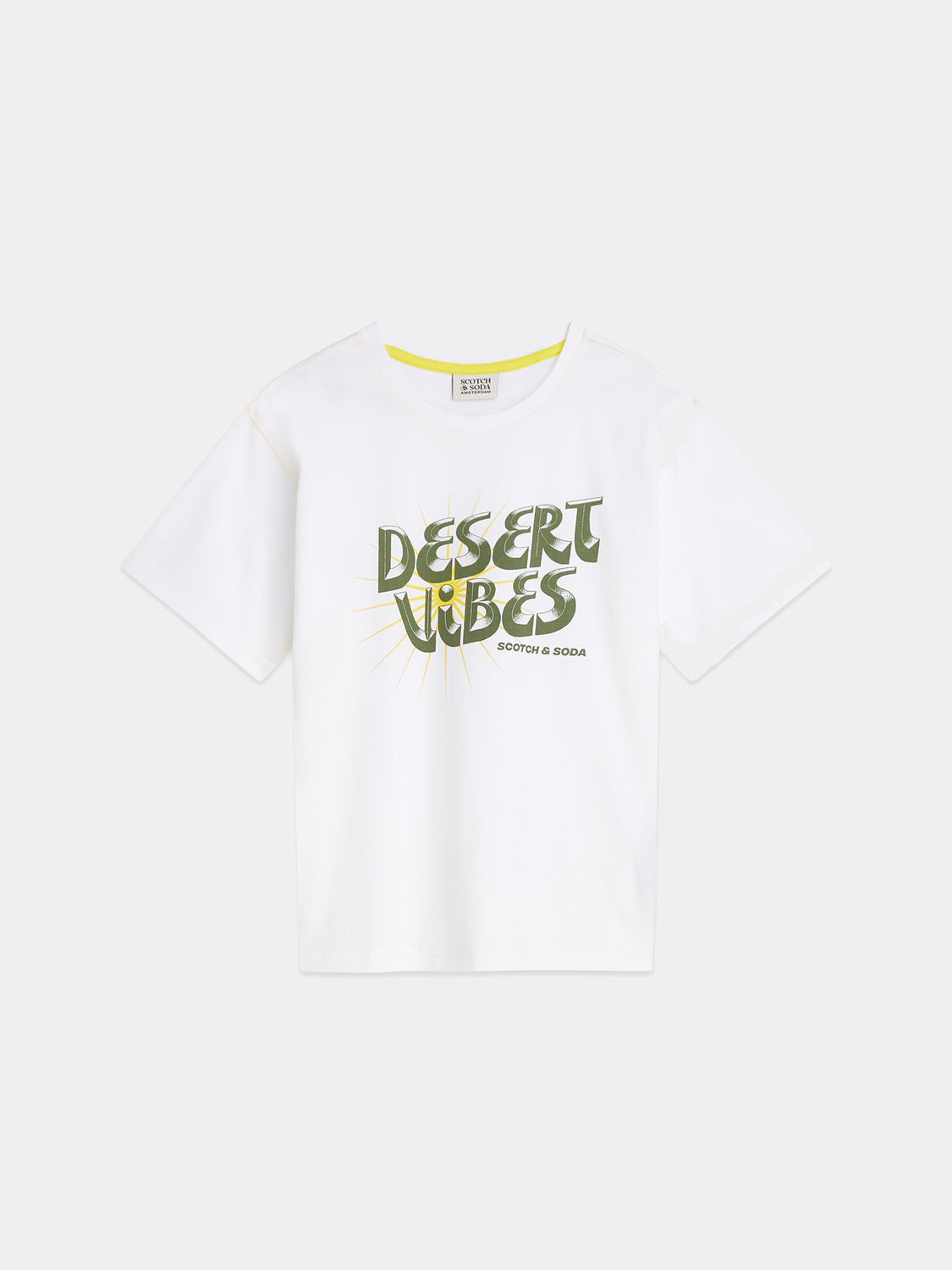 Kids' short-sleeve artwork t-shirt by Scotch & Soda featuring colorful graphic design on soft fabric.