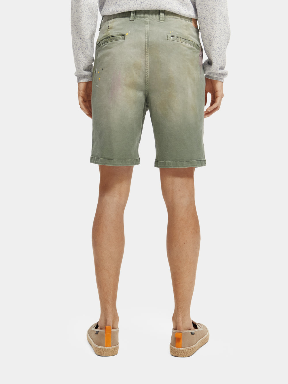 Fave garment-dyed twill shorts - Scotch & Soda NZ