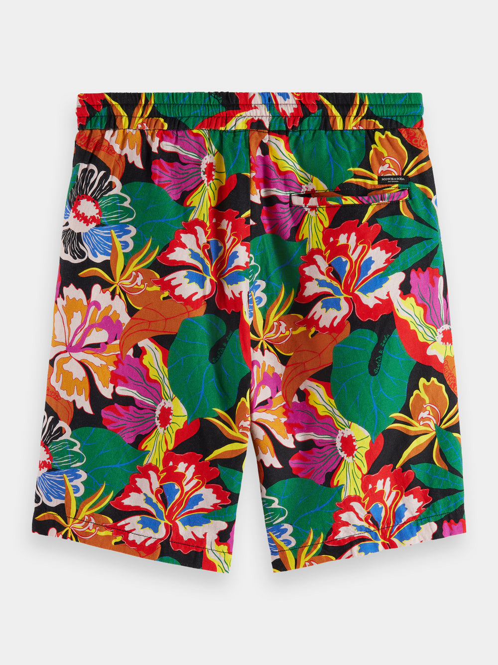 Fave printed cotton-linen Bermuda shorts - Scotch & Soda NZ