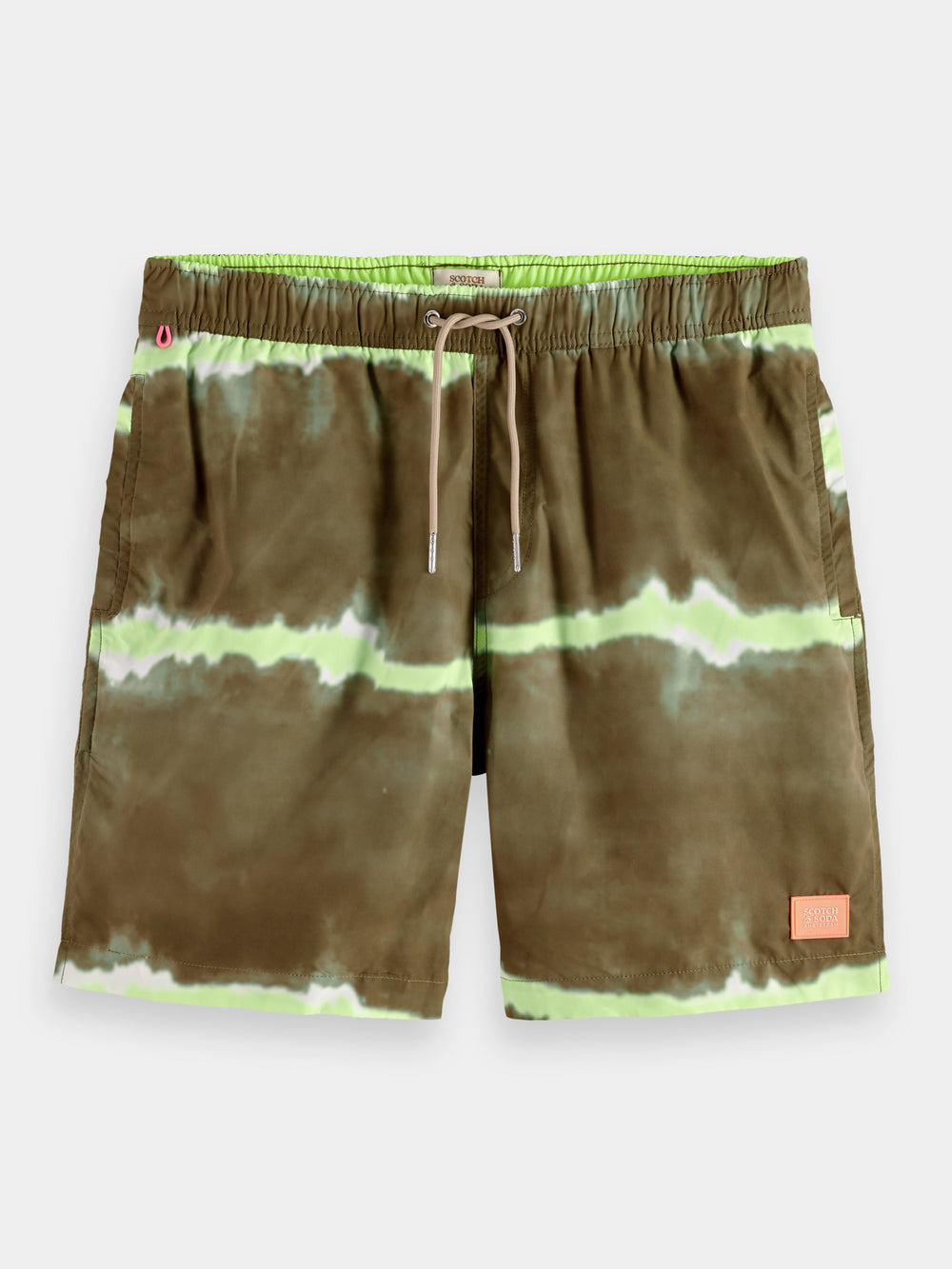 Mid-length tie-dyed printed swimshorts - Scotch & Soda NZ