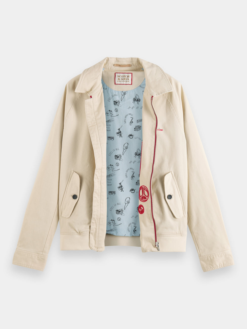 Cotton blouson jacket - Scotch & Soda NZ