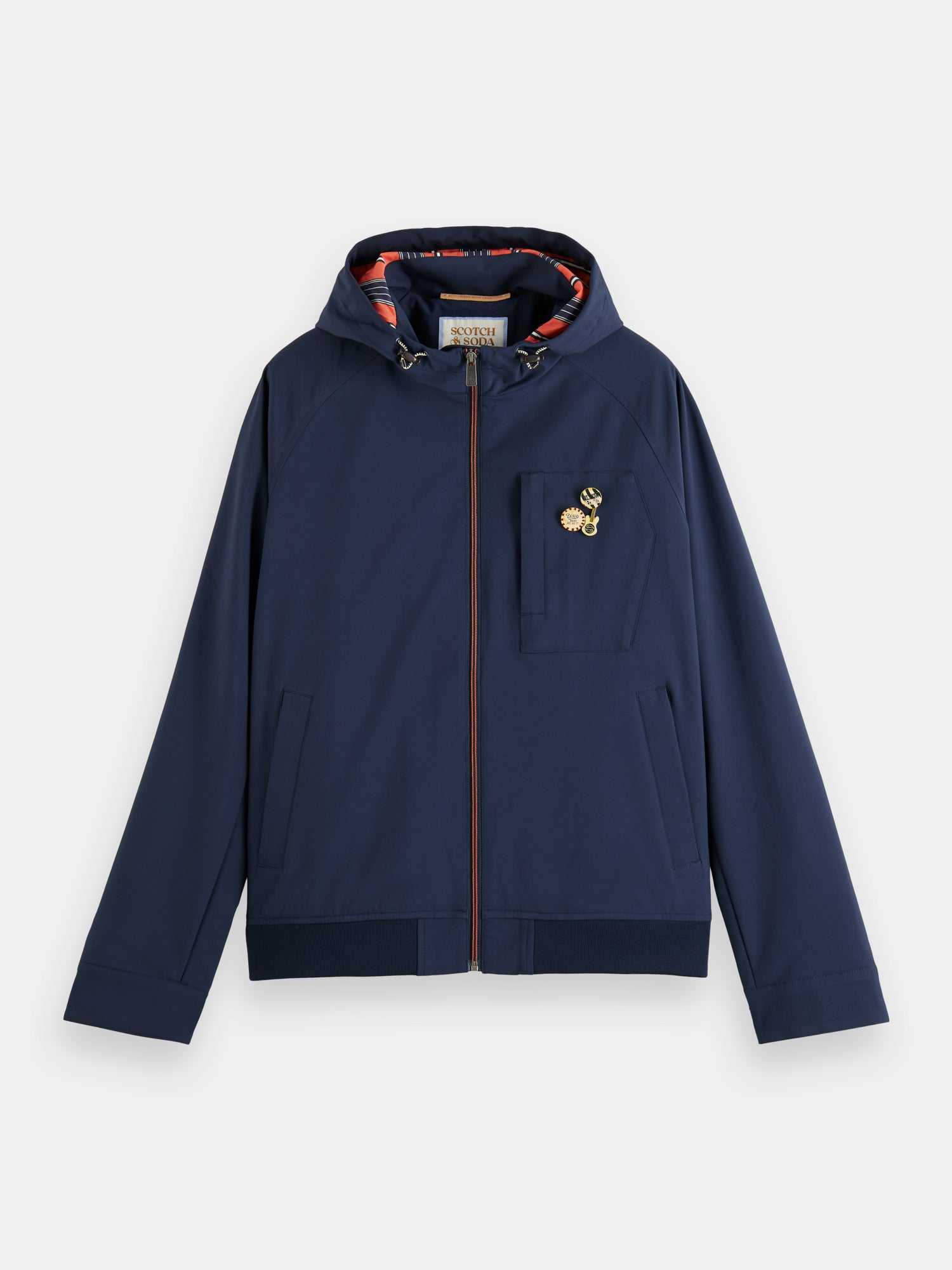 Hooded soft-shell jacket - Scotch & Soda NZ