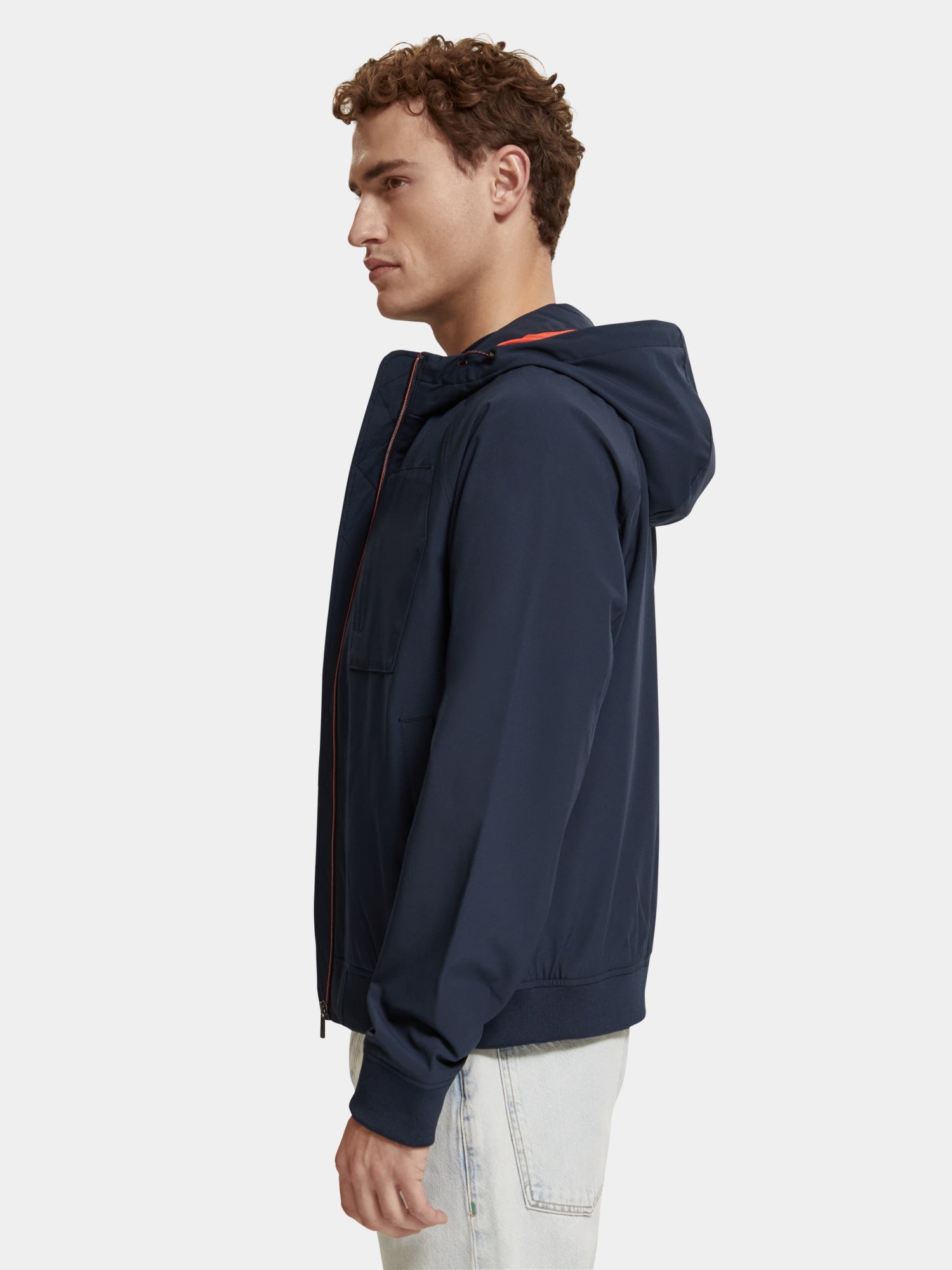 Hooded soft-shell jacket - Scotch & Soda NZ