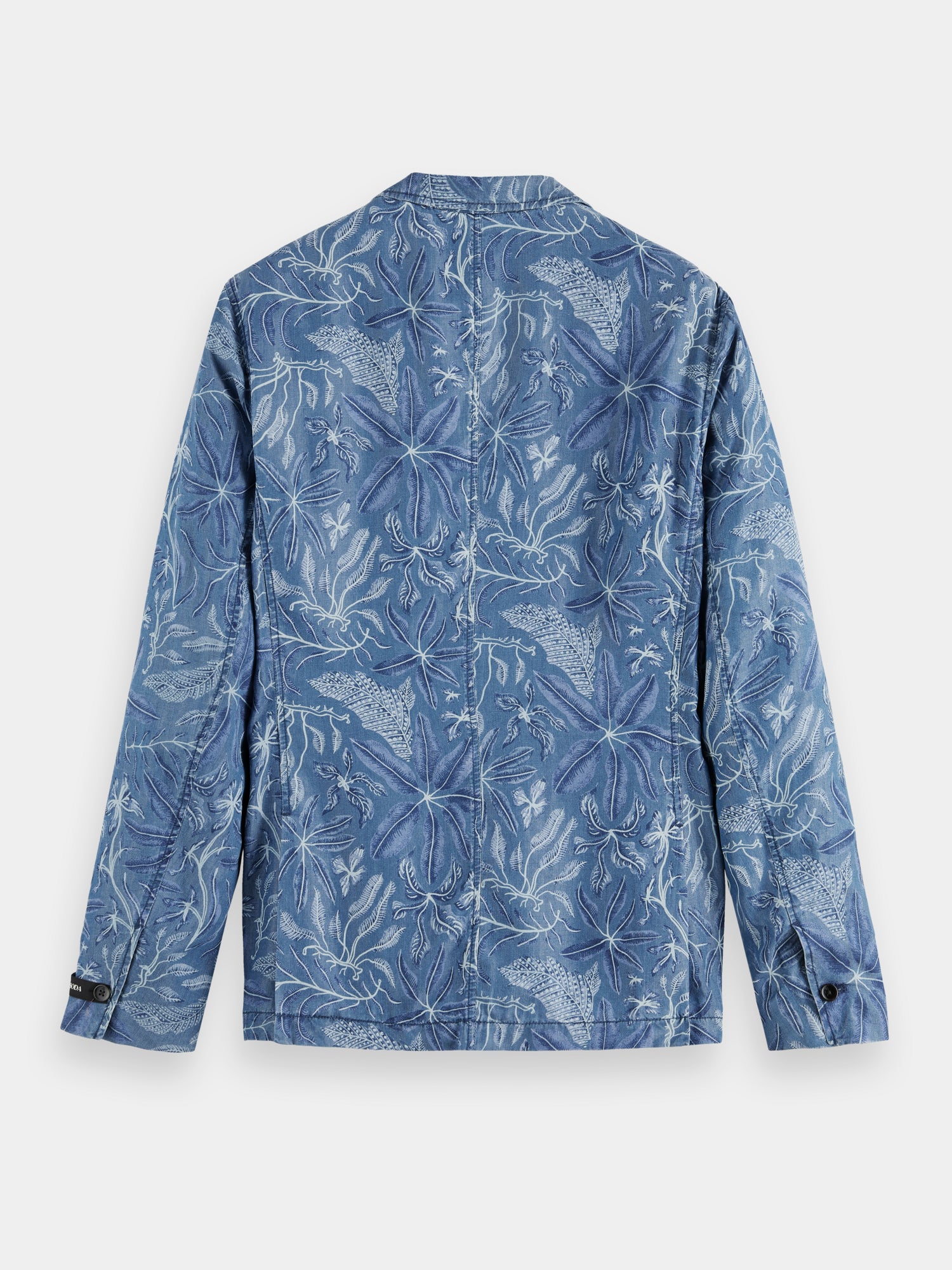 Unconstructed allover printed tencel blazer - Scotch & Soda NZ