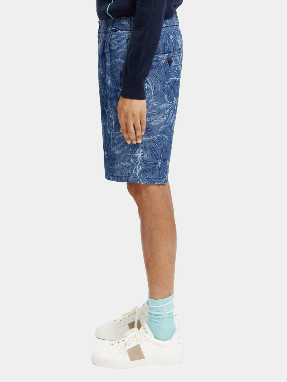 Twilt printed pleated chino shorts - Scotch & Soda NZ