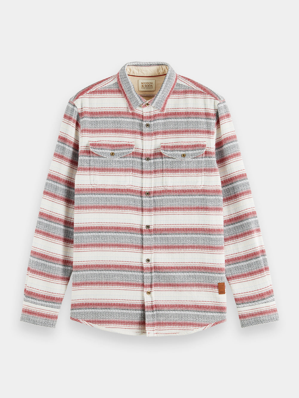 Waffle check shirt - Scotch & Soda NZ