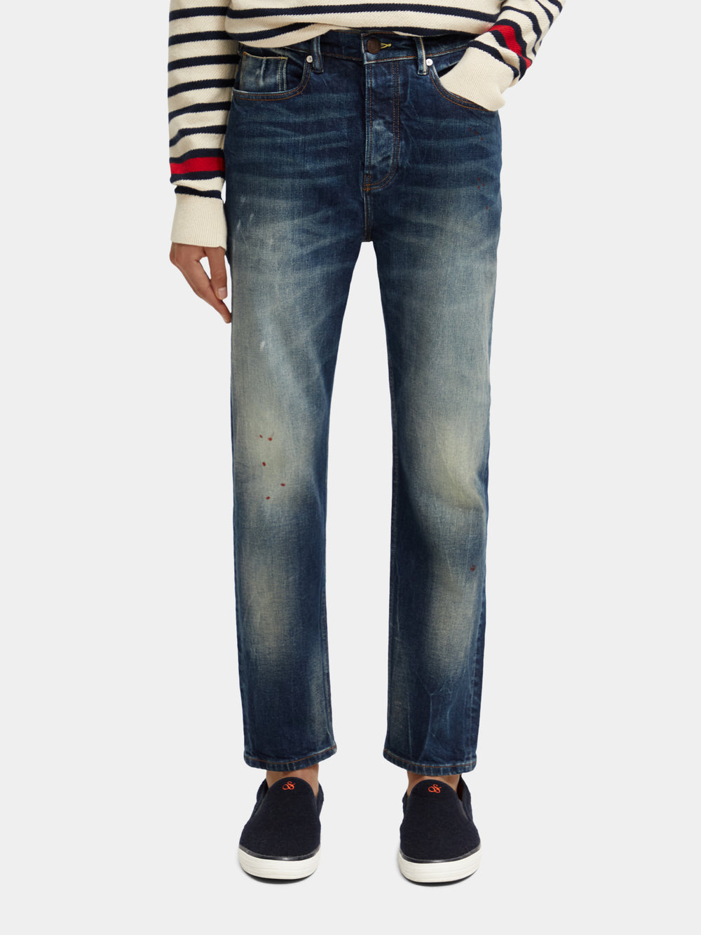 Drop premium selvedge tapered-fit jeans - Scotch & Soda NZ