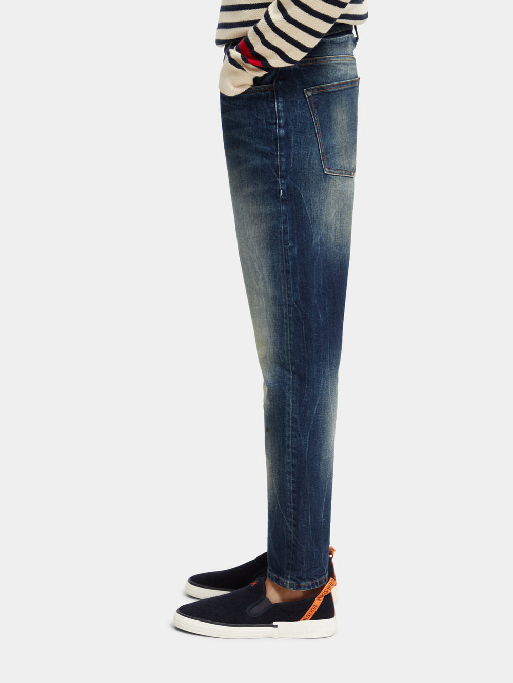 Drop premium selvedge tapered-fit jeans - Scotch & Soda NZ