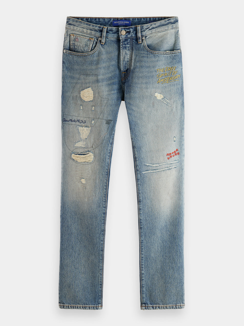 Ralston regular slim-fit premium jeans - Scotch & Soda NZ