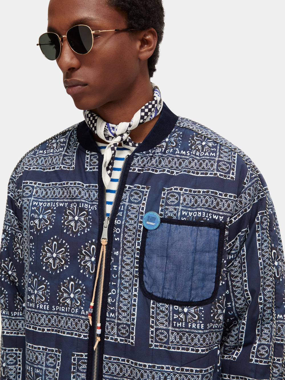 Reversible bomber jacket - Scotch & Soda NZ