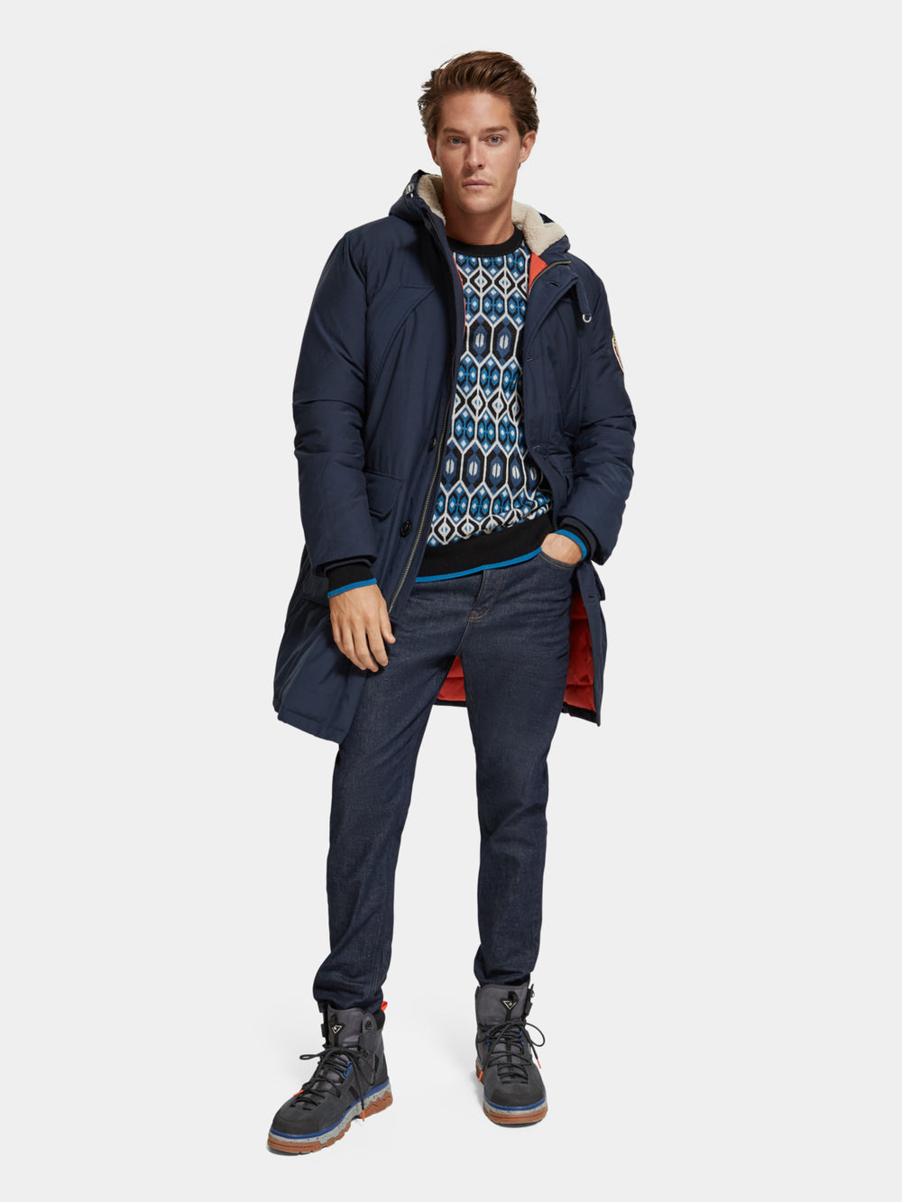 Heavy weight padded parka - Scotch & Soda NZ