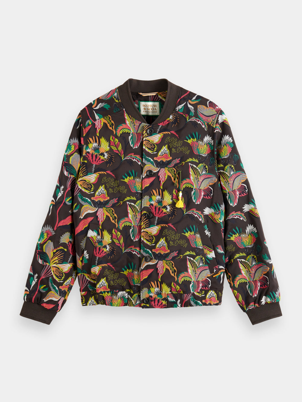 Jacquard bomber jacket - Scotch & Soda NZ