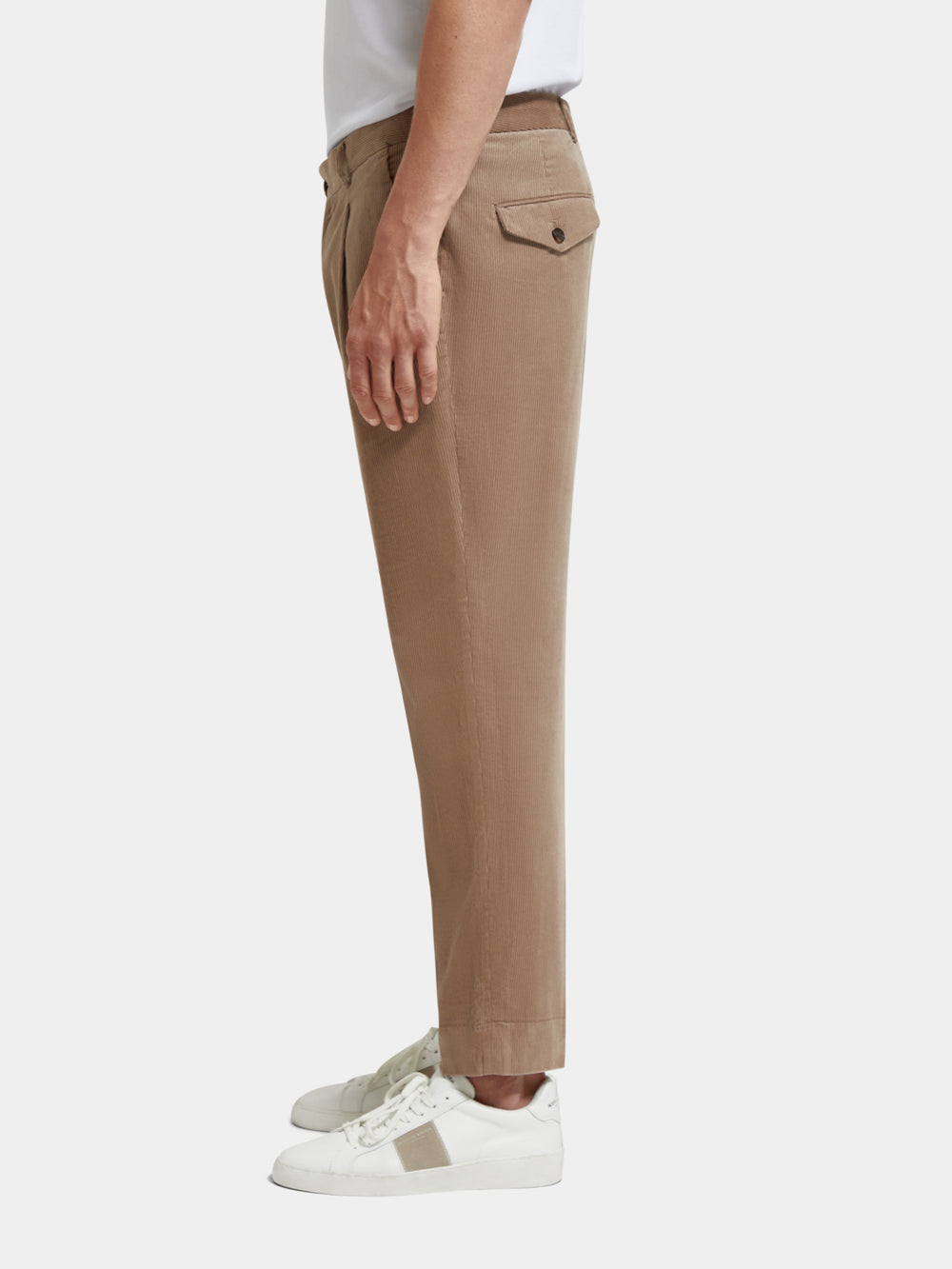 Blake pleated corduroy chino - Scotch & Soda NZ