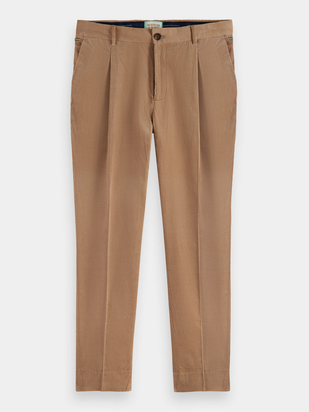 Blake pleated corduroy chino - Scotch & Soda NZ